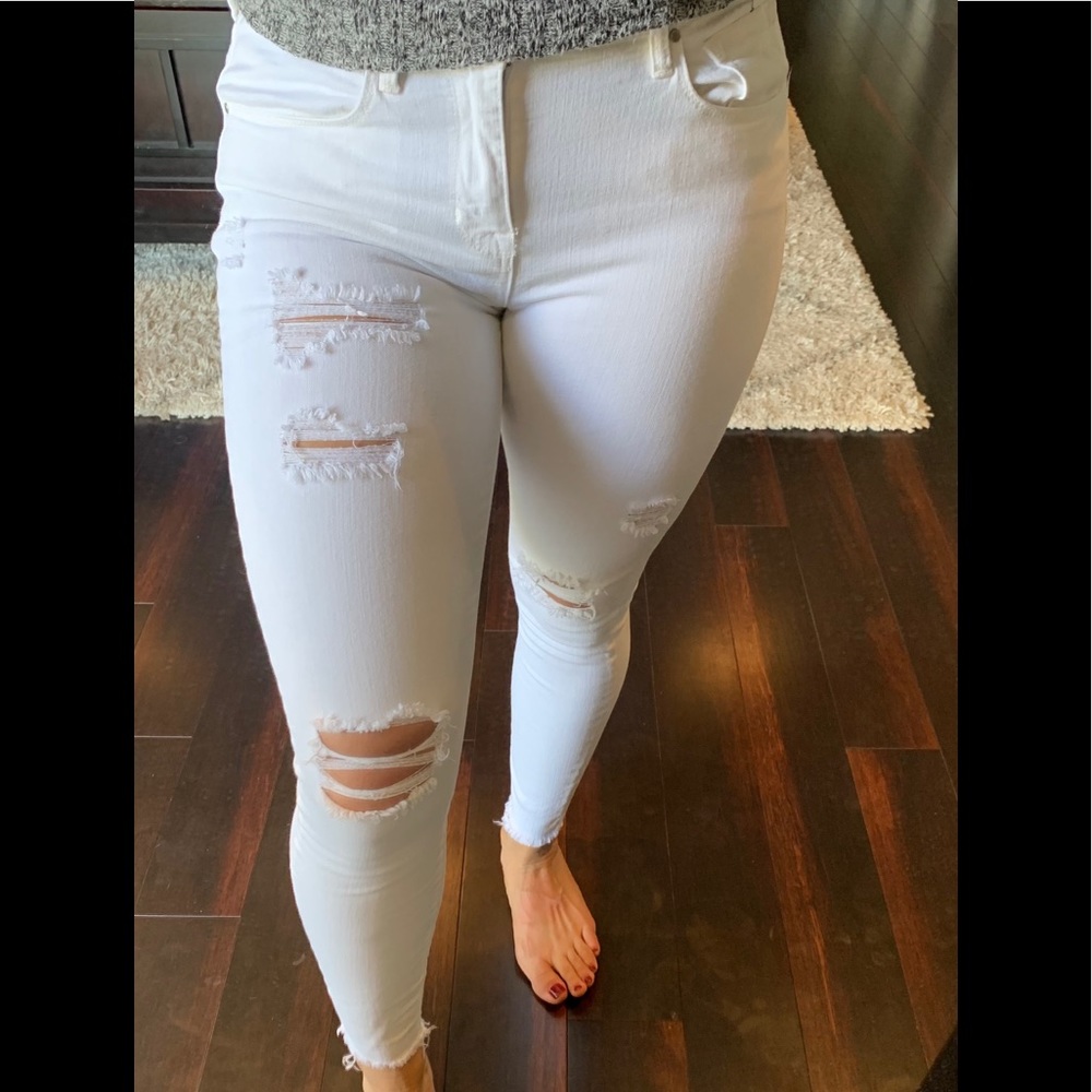 PacSun Distressed Mid Rise Denim